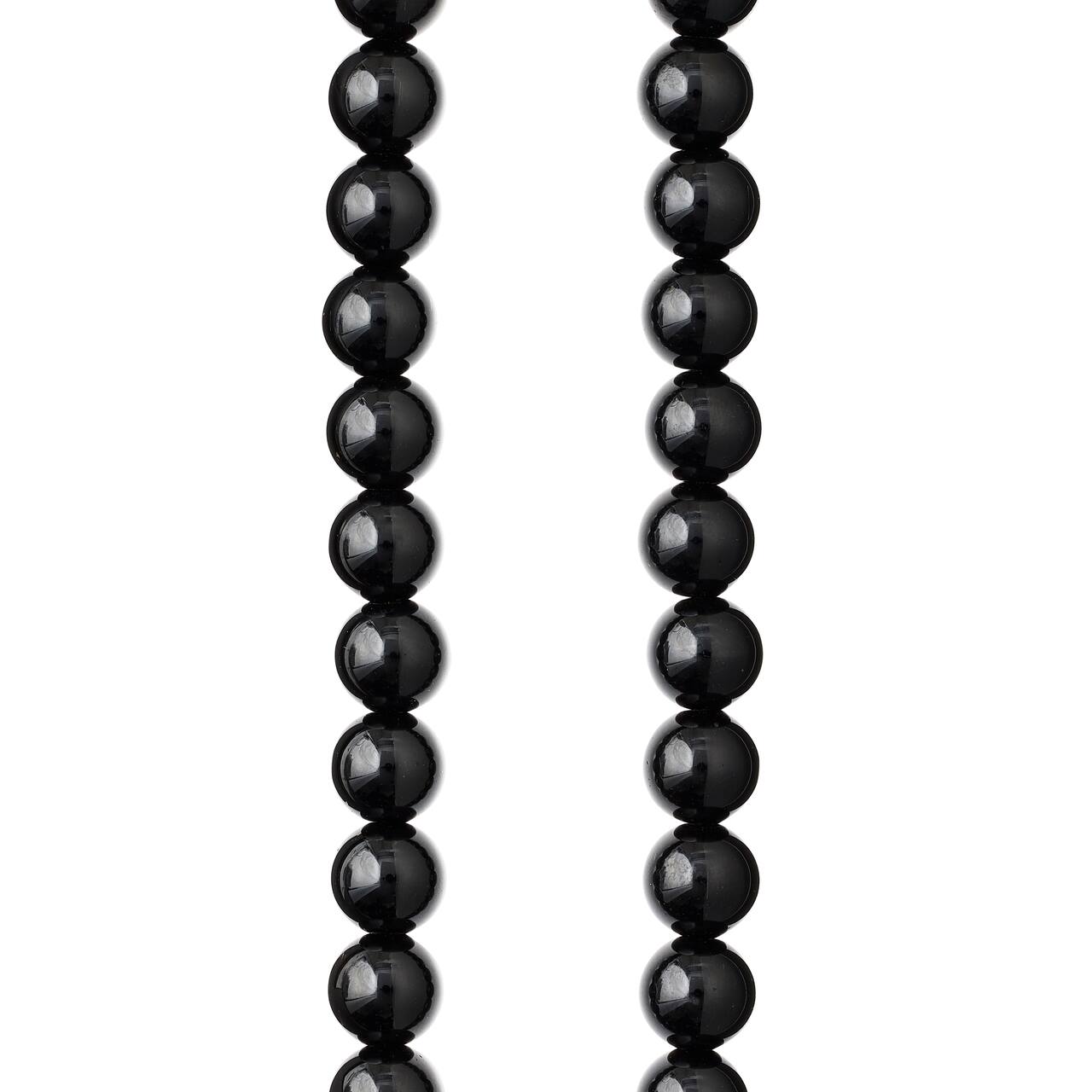 9 Pack: Black Round Jasper Beads, 8mm by Bead Landing™